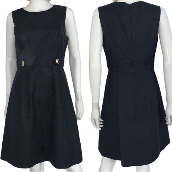 Shoshanna Dresses & Skirts - Shoshanna Black Tweed Dress With Red Lining